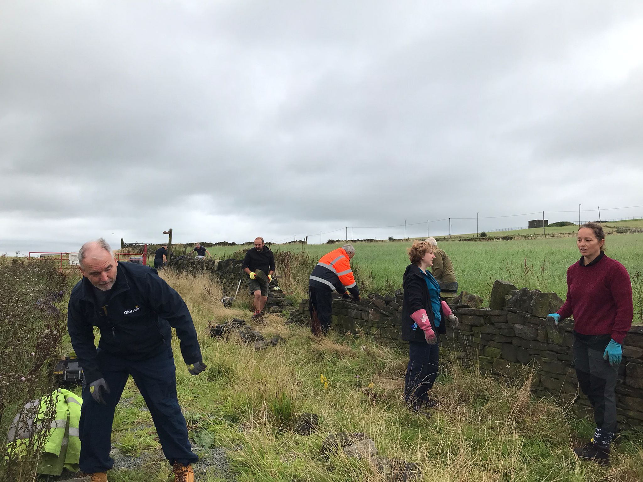1-PHOTO-2023-08-20-17-42-51 Taking down the wall, Brun Springs Farm, Delph, 20 August 2023