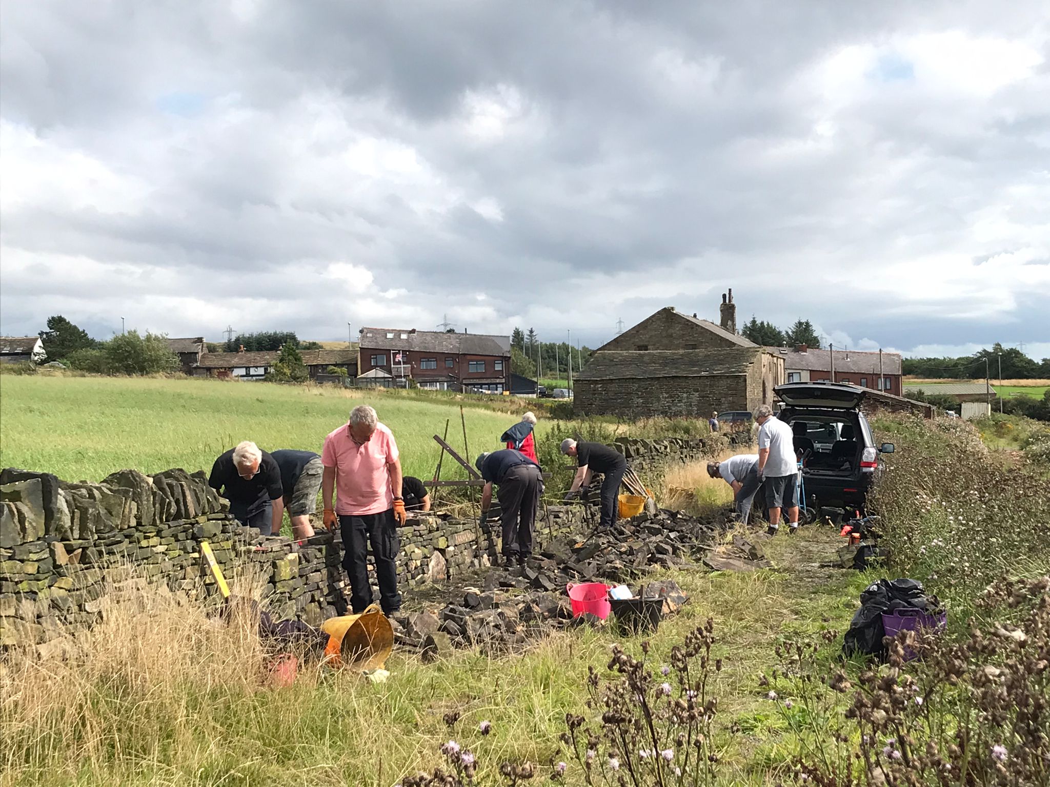 4-PHOTO-2023-08-20-17-43-01 Build progressing well, Burn Springs Farm, Delph, 20 August 2023